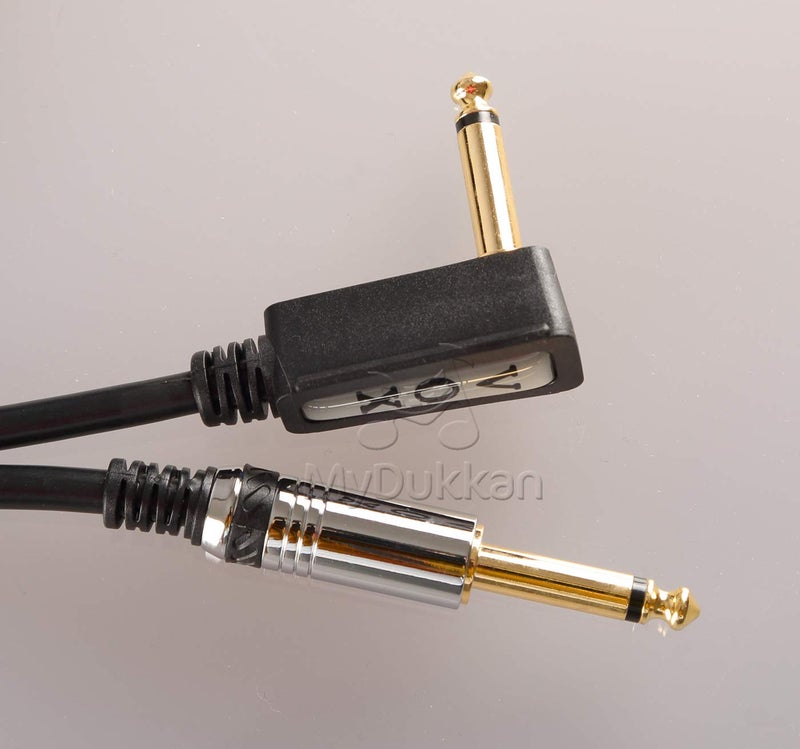Vox VCC090BL Vintage Coiled Guitar Cable - 29.5ft, Straight to Right Angle, 1/4" TS Male, Blue - Image 2